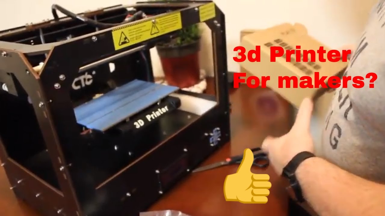 CTC FDM MK8 3D Printer, FIrst Look and First Print