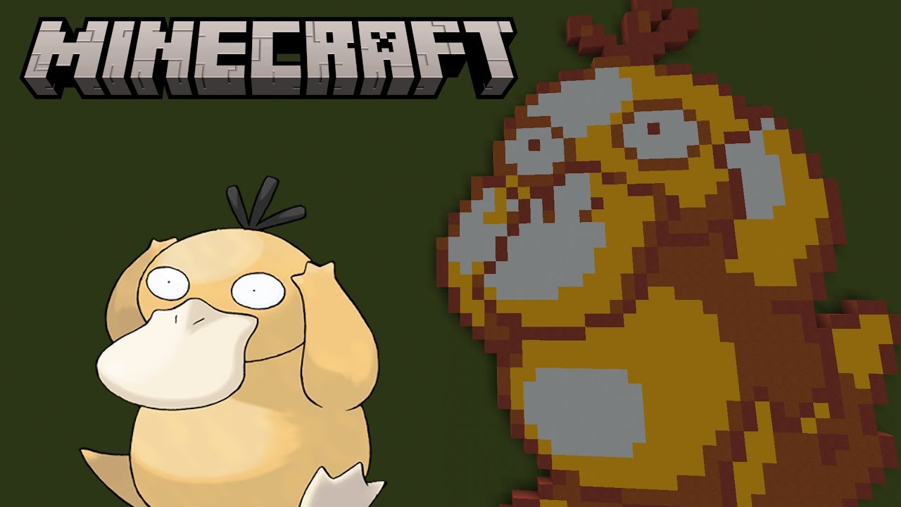 Minecraft Psyduck Pixel Art Tutorial
