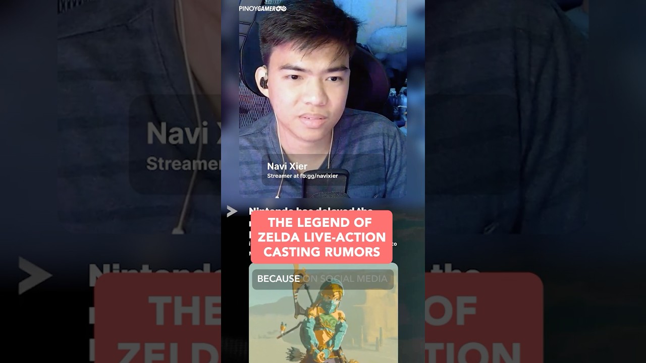 The Legend of Zelda live-action Casting rumors #zelda #ph #pinoygamer #podcastph #shorts #shortsph