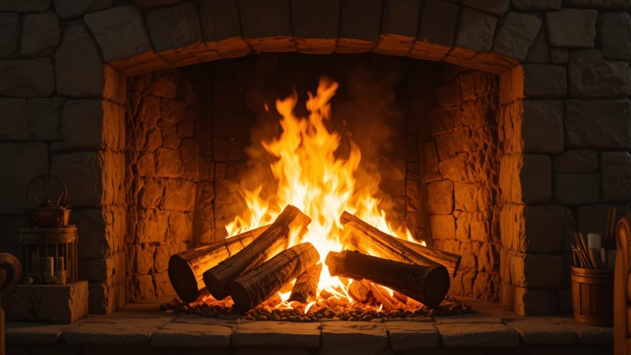 Fireplace 10 hours full HD