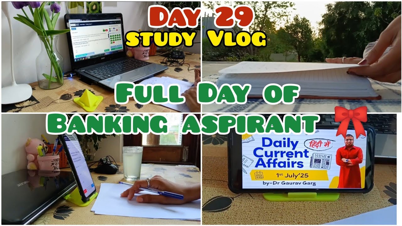 DAY 29 ✅ Full day of Banking Aspirant || Banking Study Vlog || Bank Exam 2025