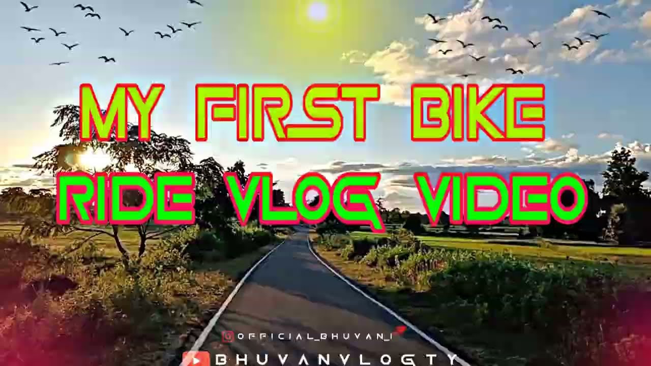 my first bike ride vlog video and #bikeride #bikelover #bikevloger #my_first_vlog @bhuvanvlogyt94