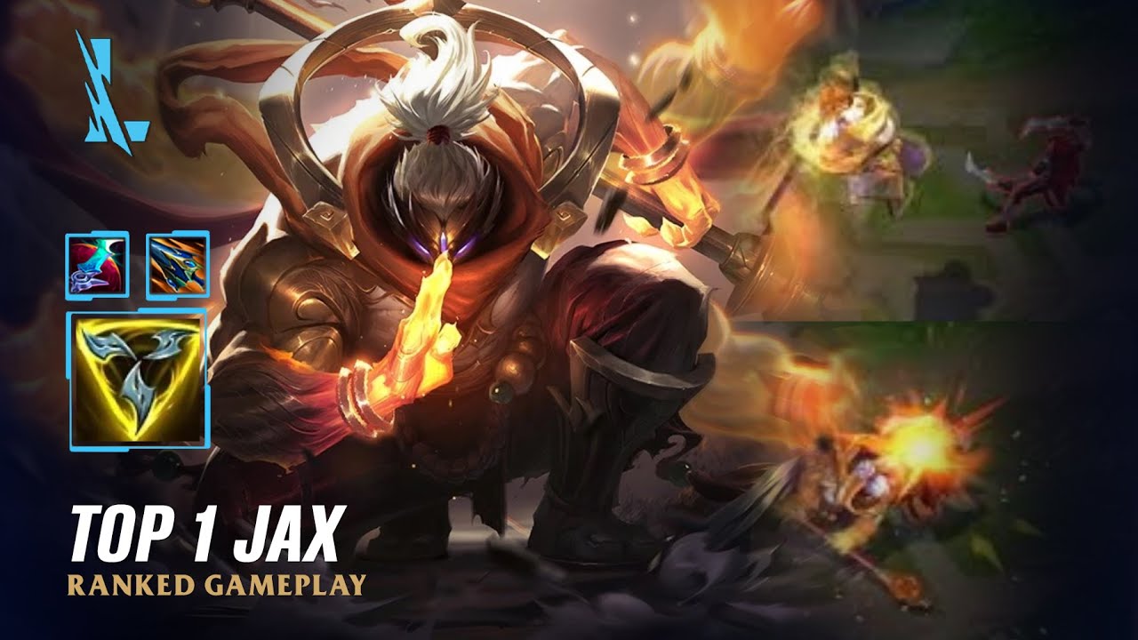 Wild Rift JAX - TOP 1 God Staff Jax S14 Ranked Gameplay + Build