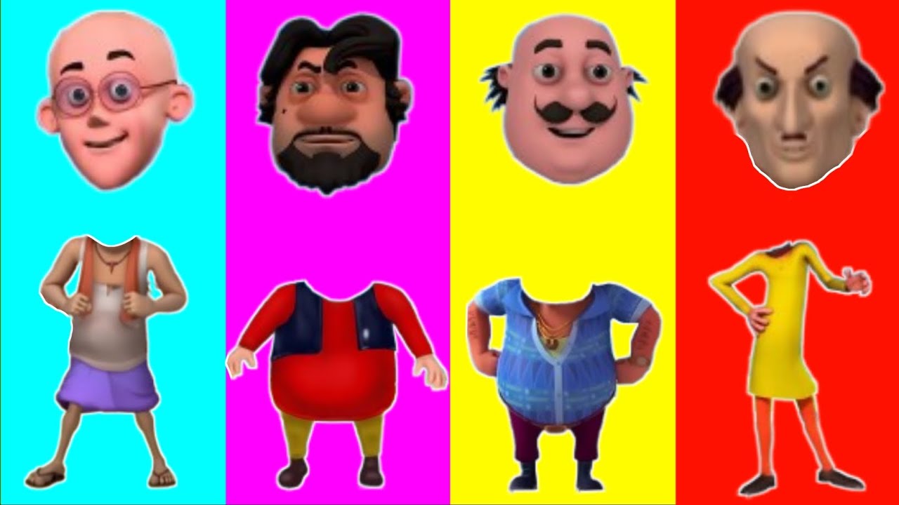 Background four Cartoon Colour and Face Body Matching
