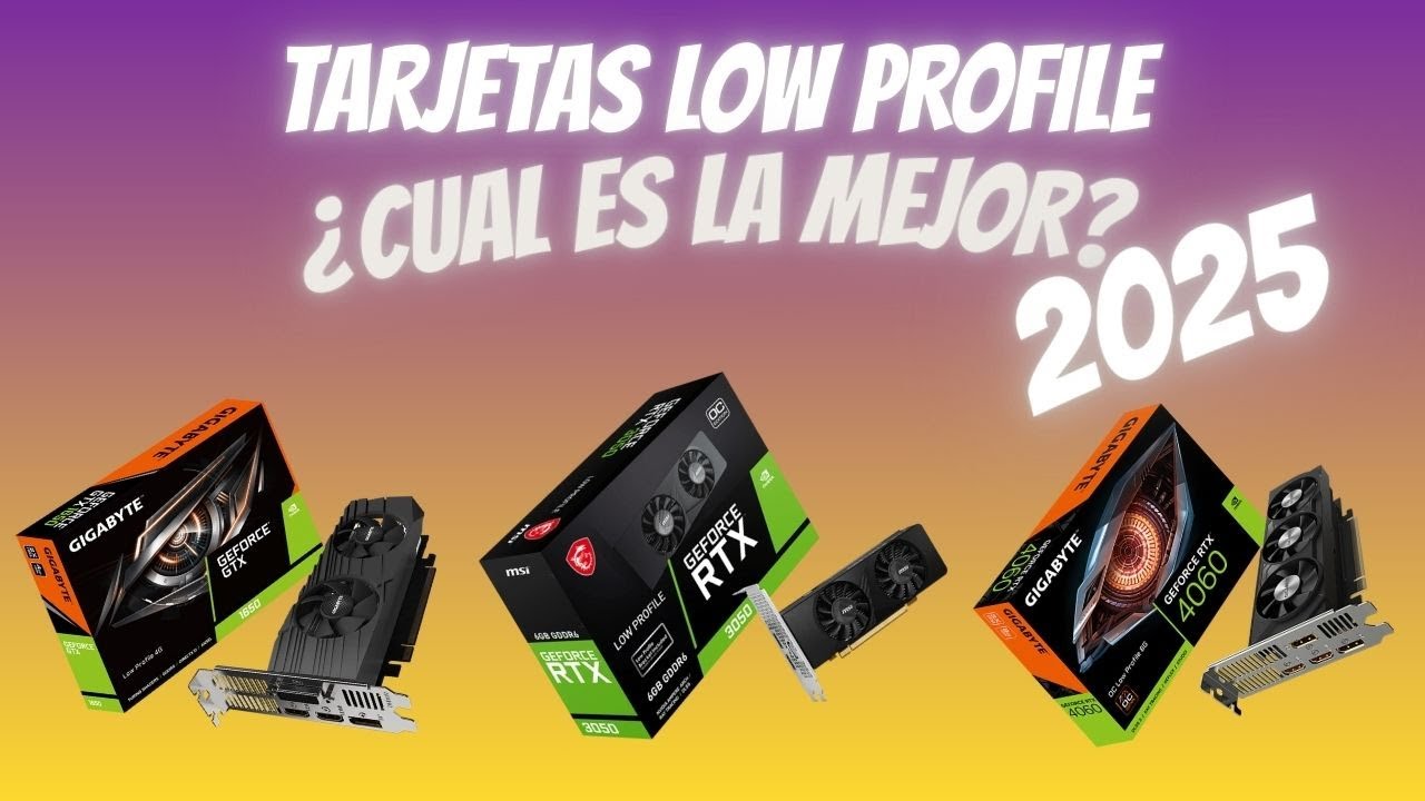 La mejores tarjetas graficas LOW PROFILE de NVIDIA EN 2025.