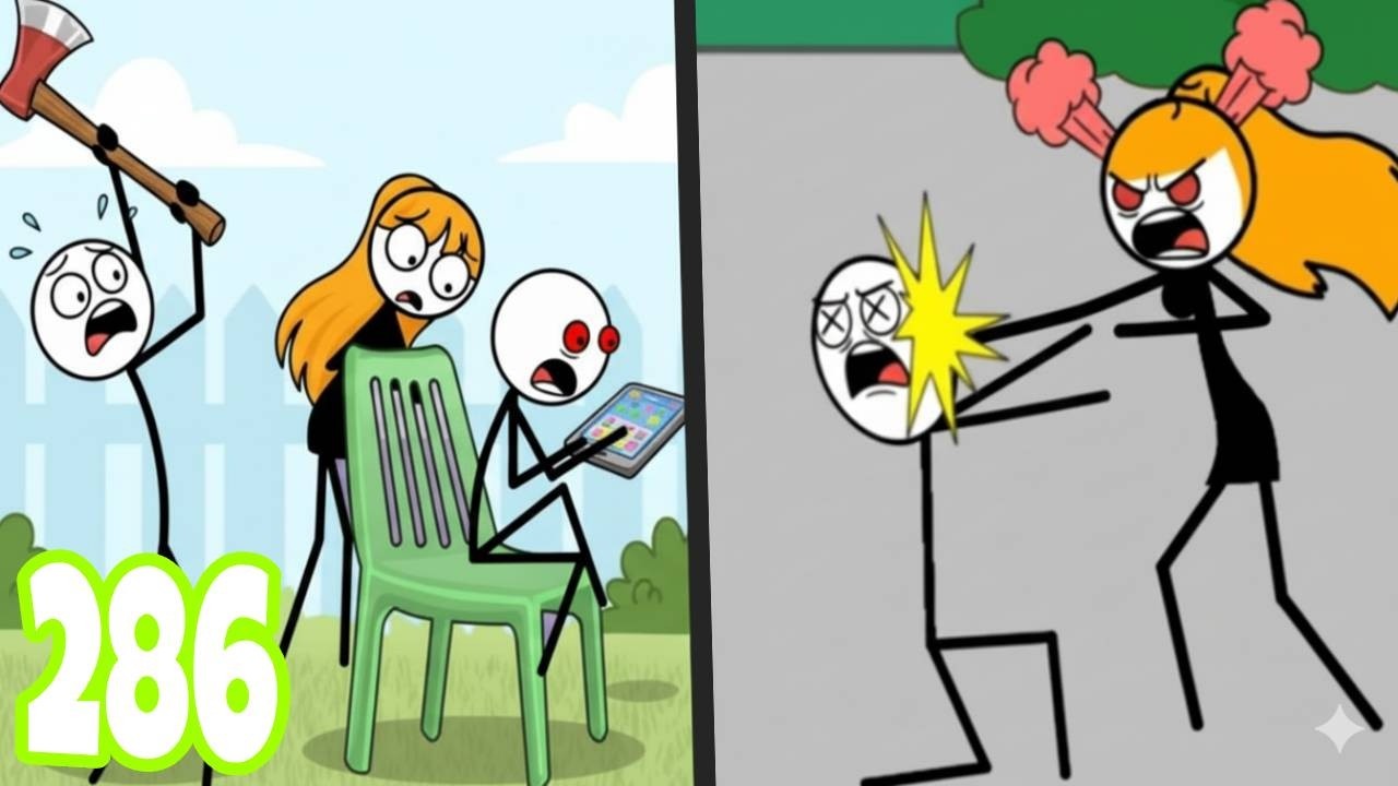 DOP: Die or Party vs Through the Wall - Gameplay Walkthrough Part 286 Puzzle Stickman (ANdroid/ios)