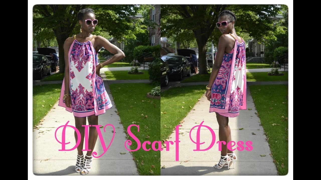 DIY Summer Scarf Dress