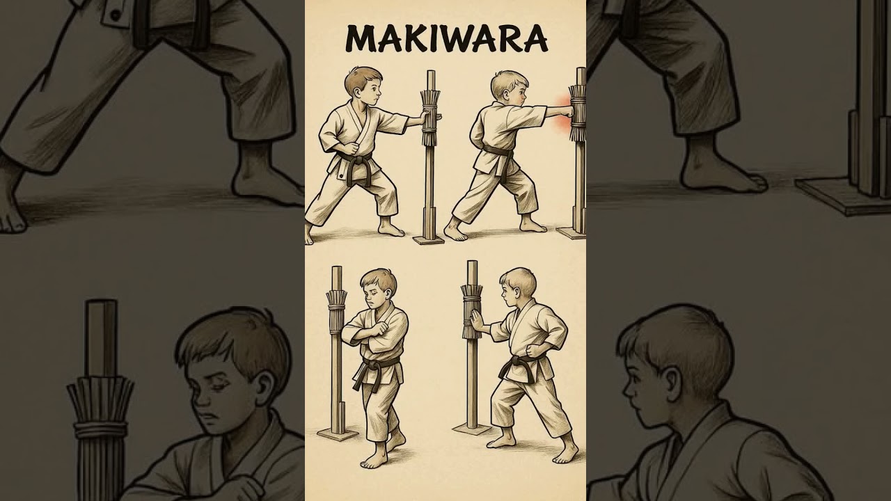 TRADITIONAL MAKIWARA TRAINING FOR STRONG PUNCH🥋 #karatesir #martialarts #makiwara