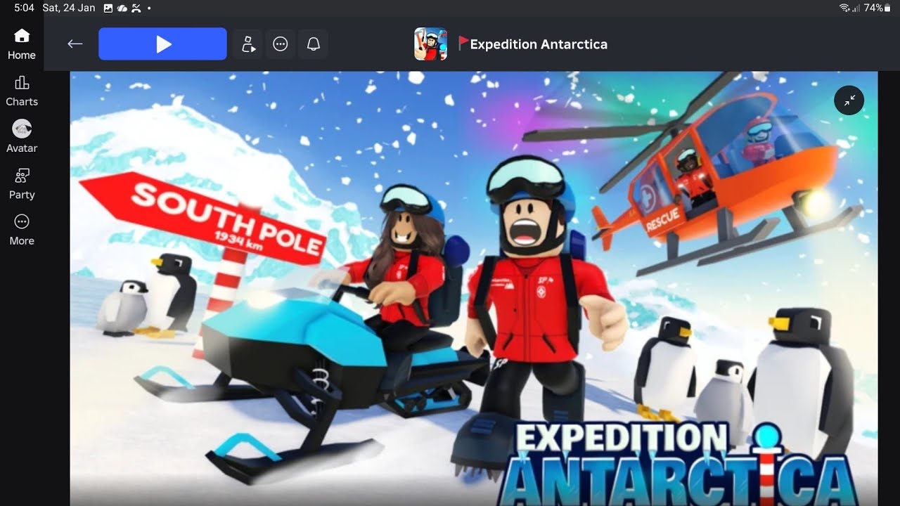 4:12minute speedrun in Expedition Antarctica roblox