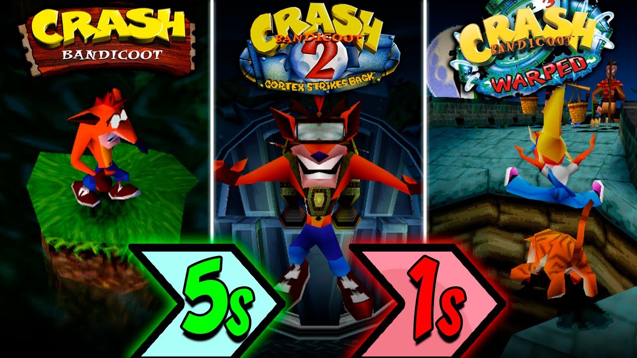 CRASH 1, 2 y 3... PERO CAMBIA de JUEGO CADA SEGUNDO | RANDOMIZER