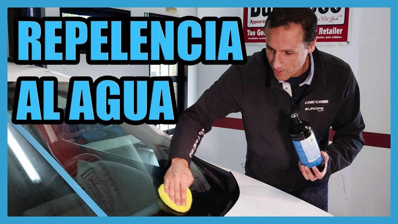 Repelencia al agua en los cristales del coche
