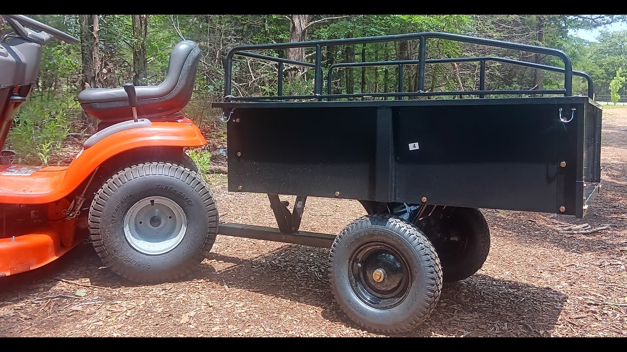 Assembly of VEVOR Heavy Duty ATV Dump Cart - Steel Tow Behind trailer, 750 lbs, 15 Cubic Feet Garden