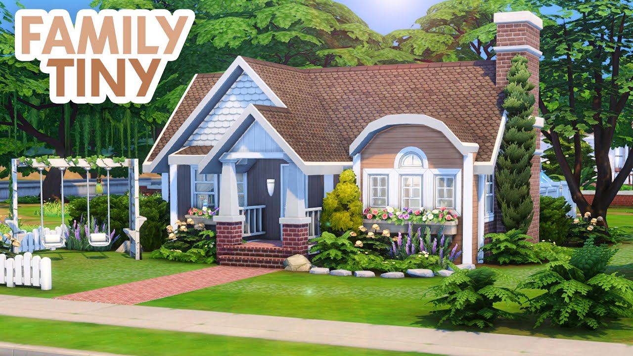 Family Tiny House 👨‍👩‍👧‍👧 // The Sims 4 Speed Build