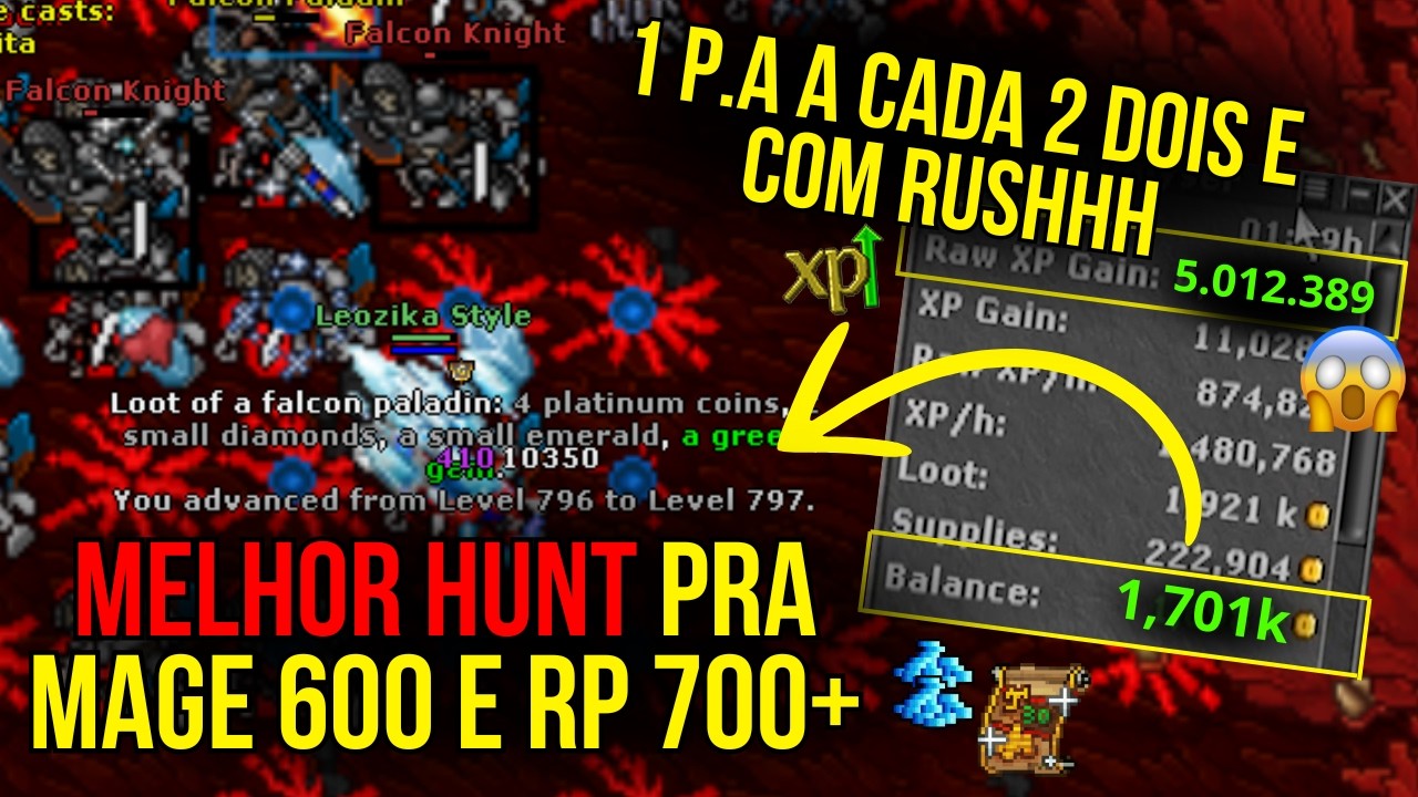 A HUNT QUE VAI TE DEIXAR RICO IGUAL O ELON MUSK!! Falcon Underground SOLO ED/MS lvl 600+ e RP 700+