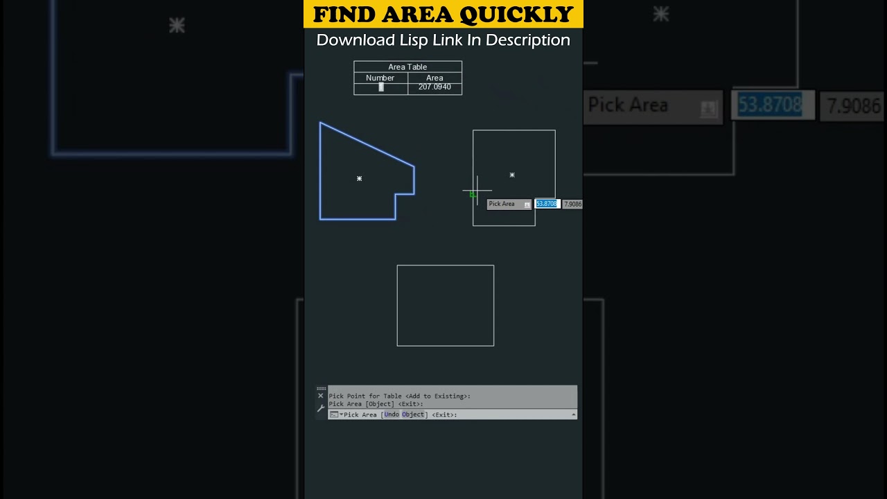 Найти площадь в AutoCAD и создать таблицу #shorts #autocad #autocadtips