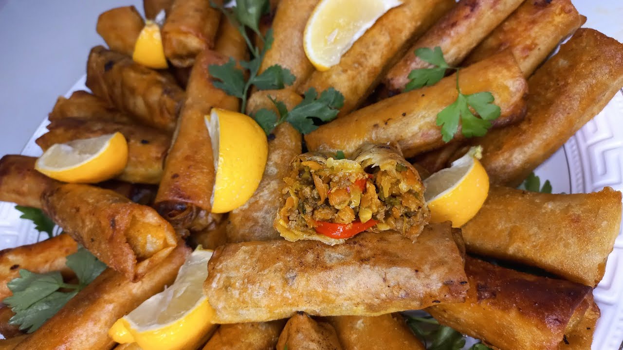 Cigare aux légumes et viande hachée,  un régal !