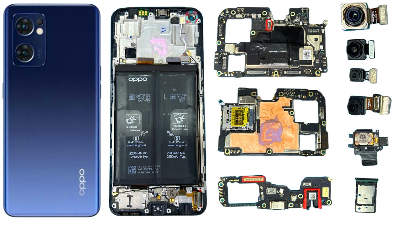 oppo reno 7 5g disassembly / oppo reno 7 5g teardown / oppo reno 7 back cover open / how to change