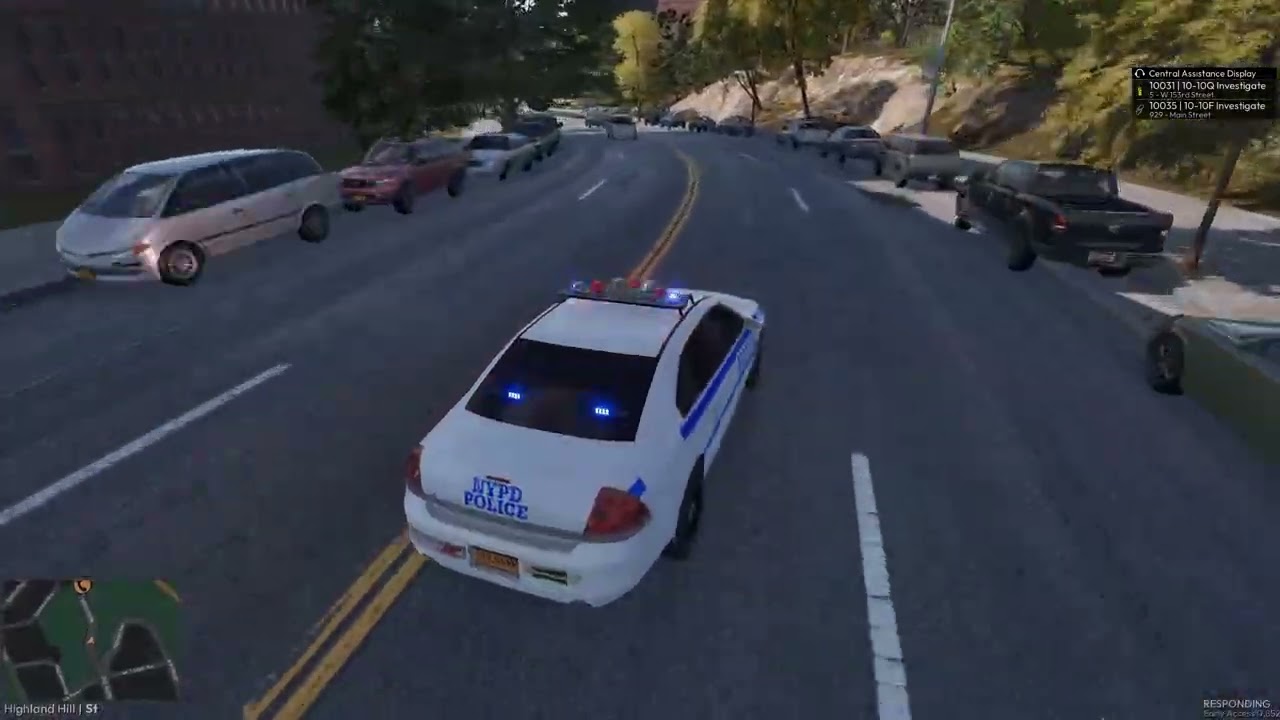 Police responding action in new PC game (Responding)