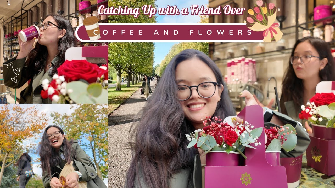Catching Up with a Friend Over Coffee and Flowers ☕🌸 | Nurses Life 👩🏻‍⚕️ | Living Alone in London 🇬🇧