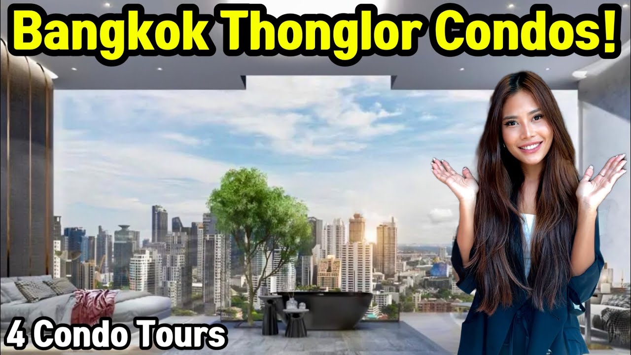 Famous 4 Bangkok Thonglor Condo Tours in Thailand!