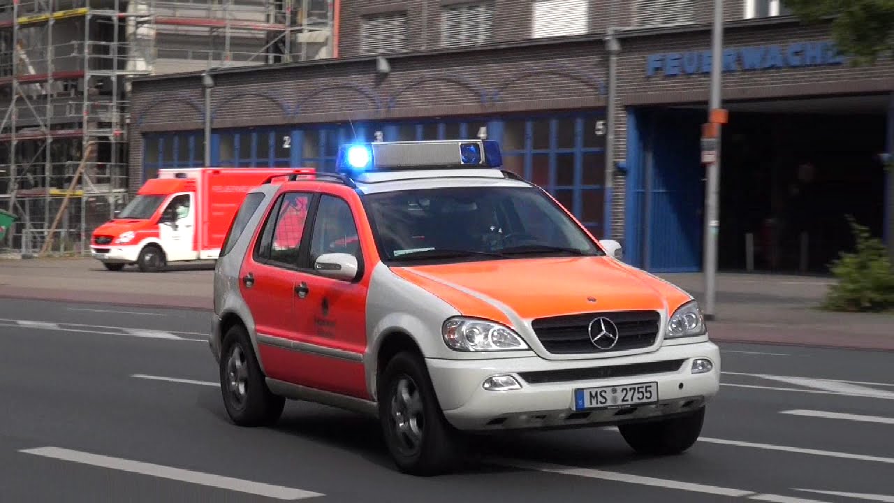 Löschzug + A-Dienst + Doppel-RTW + NEF BF Münster FW1
