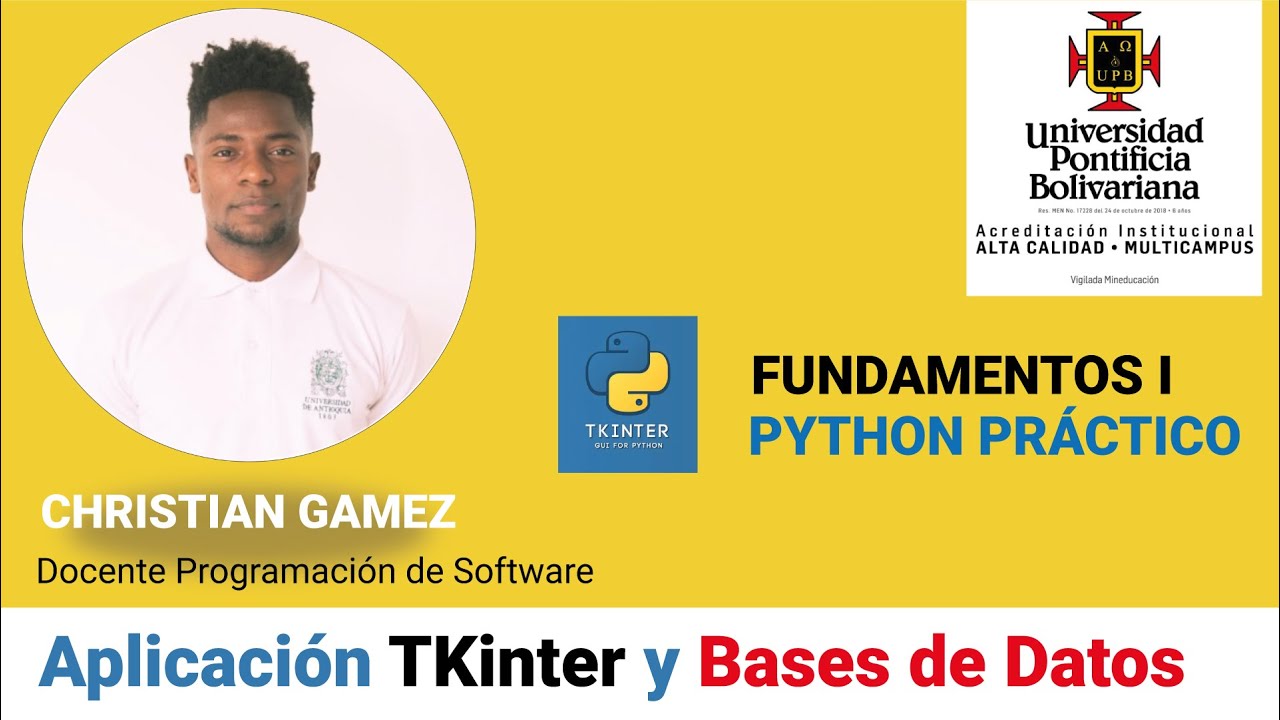 CRUD Python TKinter  con Base de datos  - Proyecto Pr&aacute;ctico