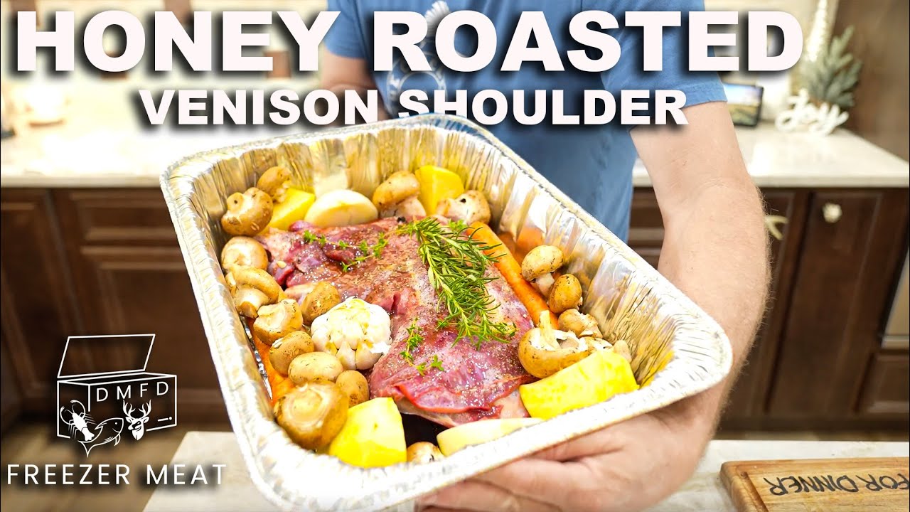 HONEY ROASTED VENISON SHOULDER {FREEZER MEAT EP. 4} SLOW ROASTED DEER SHOULDER WITH JASMINE RICE
