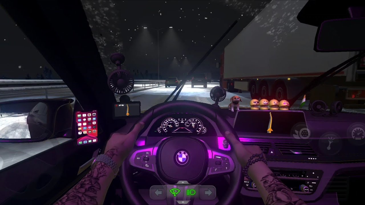 Realistic BMW Car Driving In Snow ! Truck Simulator : Ultimate - Mobile Gameplay