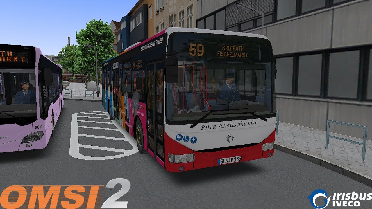 Omsi 2 - Krefrath V3.2 - Line 59 - Irisbus Crossway LE 12