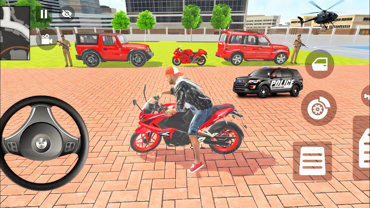 🎮 Franklin order by 1⃣ Thar & 1⃣ Scorpio & 1⃣ Hayabusa bike 💥 in Indian 🇮🇳 bike Theft simulator 🎮