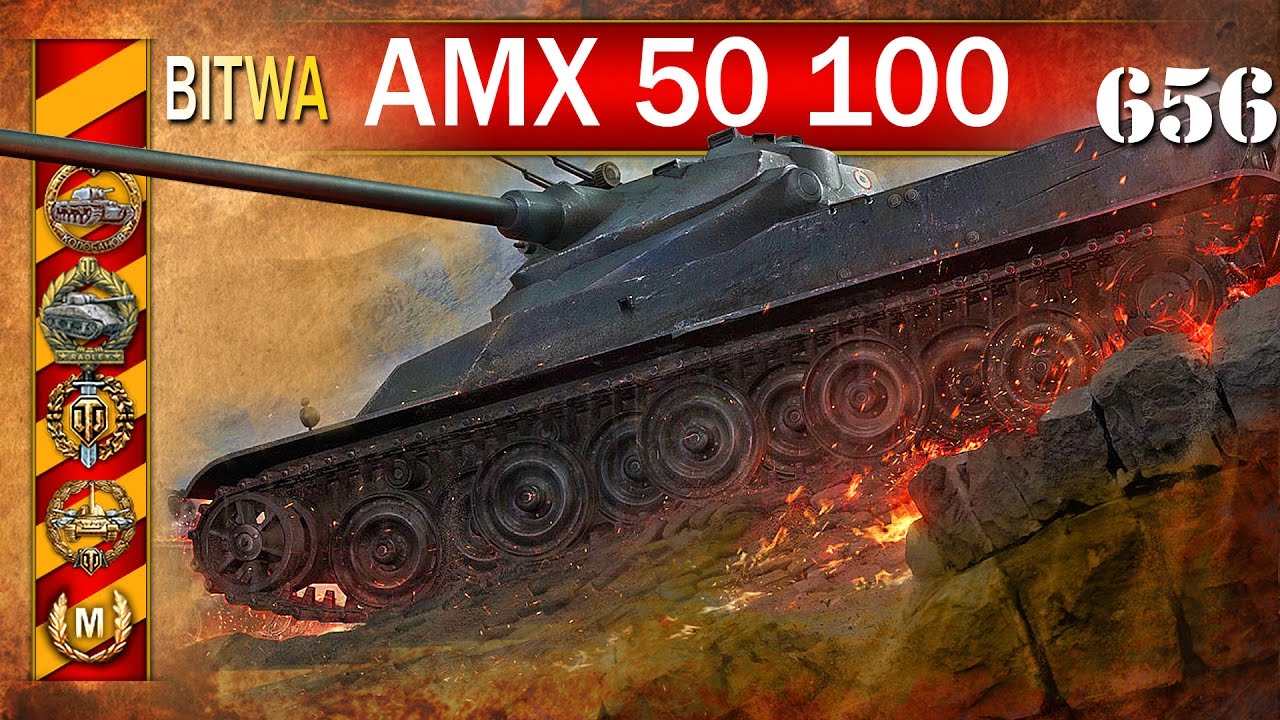 AMX 50 100 - zobacz jaka franca - BITWA - World of Tanks