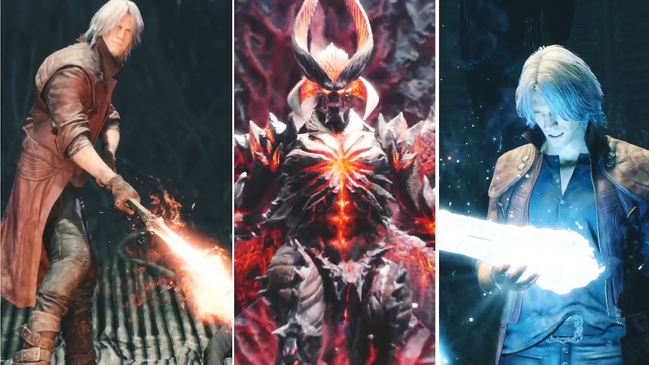 Dante Reactions to New Weapons 2001-2019  DMC1-DMC5 | Devil May Cry 5