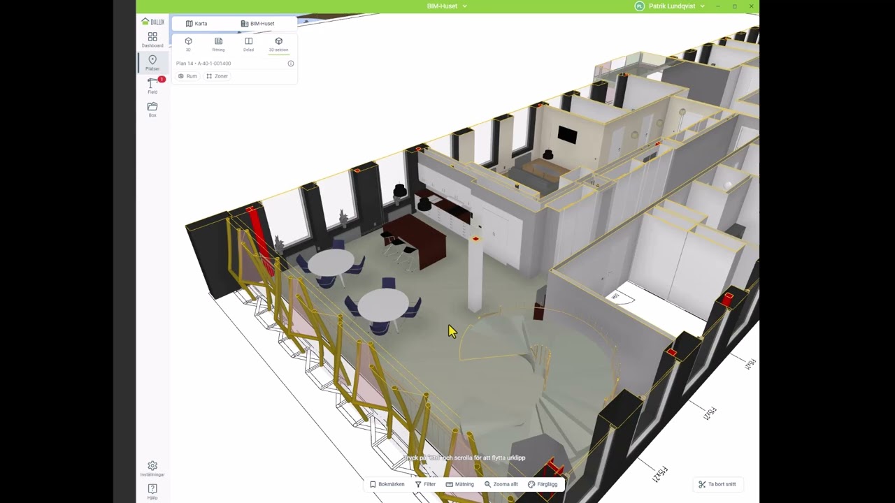BIM-huset - navigera och mäta i ritningar