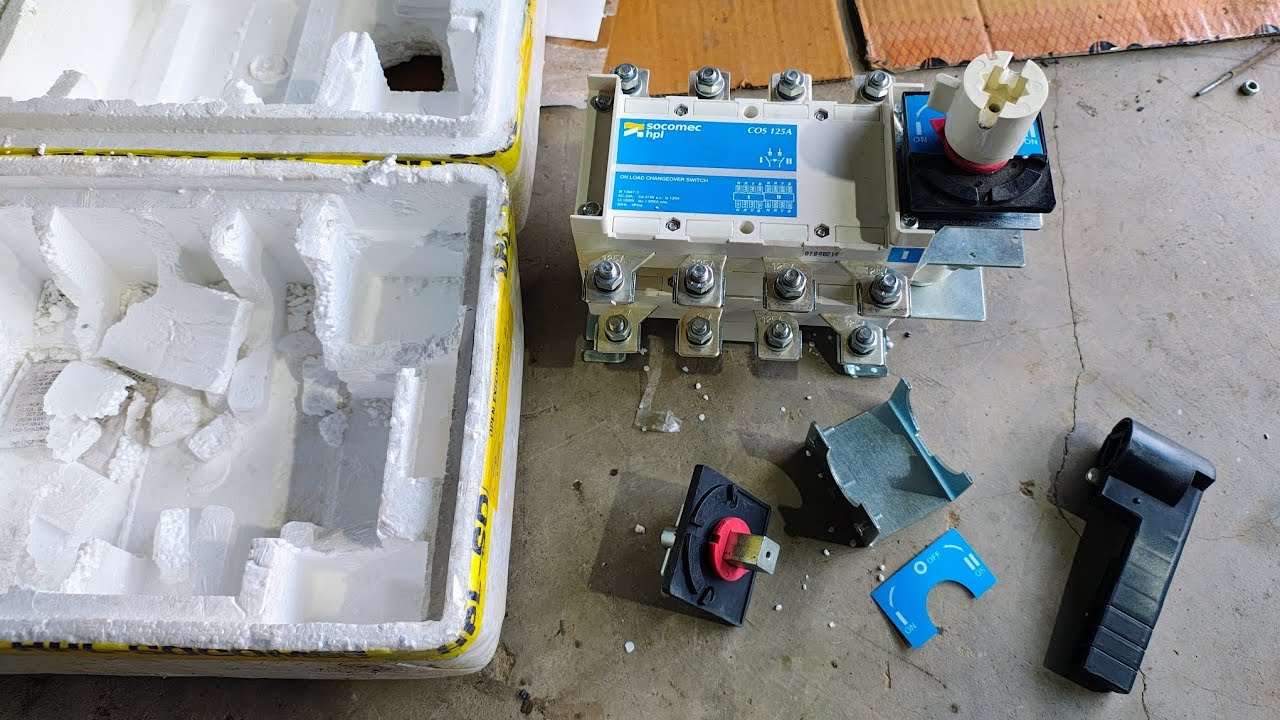 hpl socomac onload changeover switch 125A unboxing #chengever #electrical #hpl