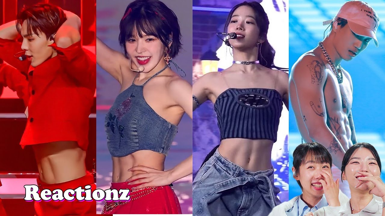 Koreans Girls React To K-pop Idol With Abs | 𝙊𝙎𝙎𝘾