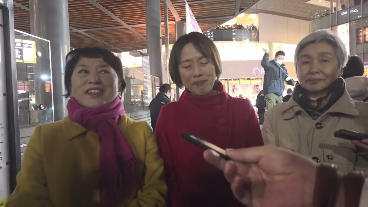 やめさせよう憲法を壊し、戦争する国づくり　共同街宣のあとの3党首の会見　2026.1.21