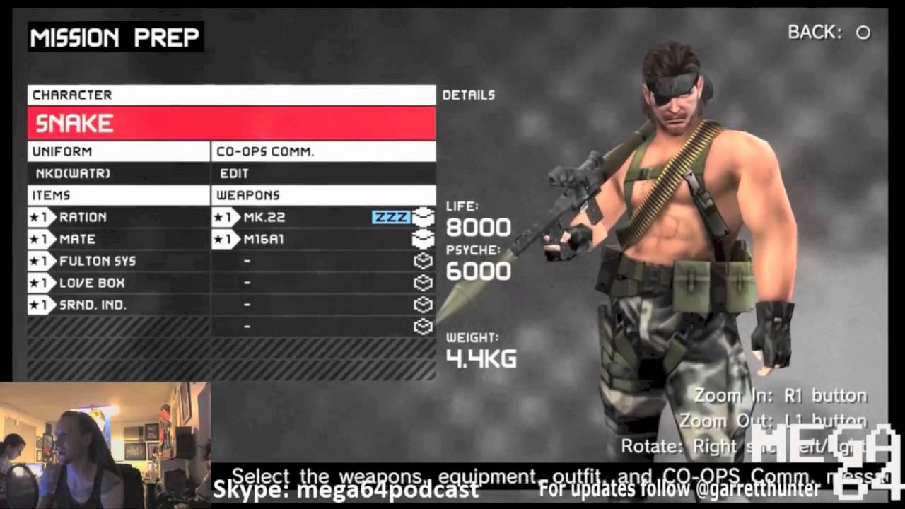 Mega64 Poorly Played Stream 146 - Jared T.'s Call, Metal Gear Game You Haven't Played