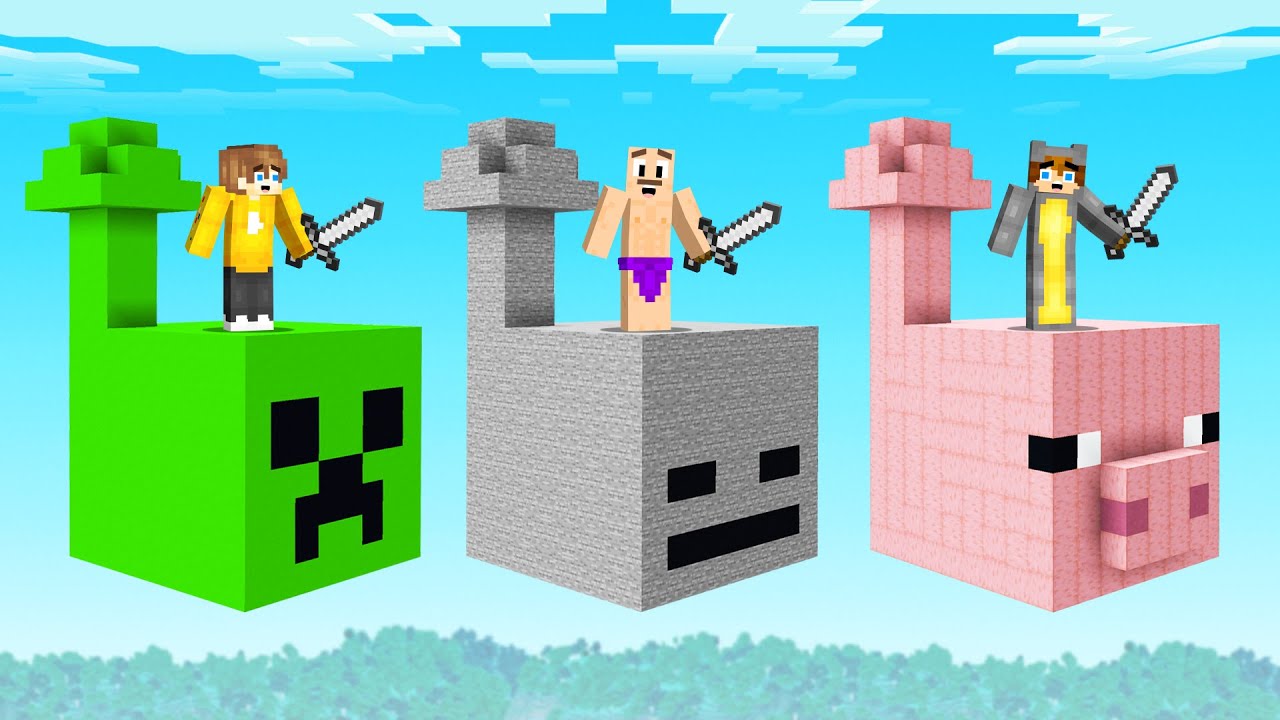 Minecraft Skyblock but on Every Mob Head!