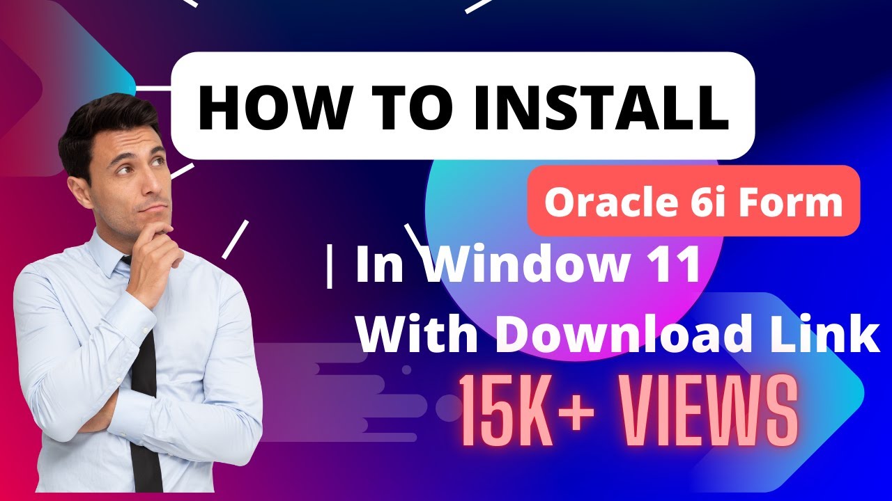 How to Install Oracle 6i forms and report in Windows 11 || Oracle 6i Forms and Report Installation