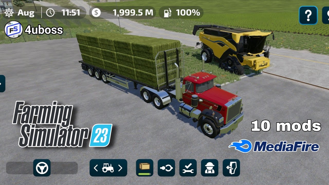 Fs23 mods Bale Autoload tailor Mack Trucks New Holland CR11
