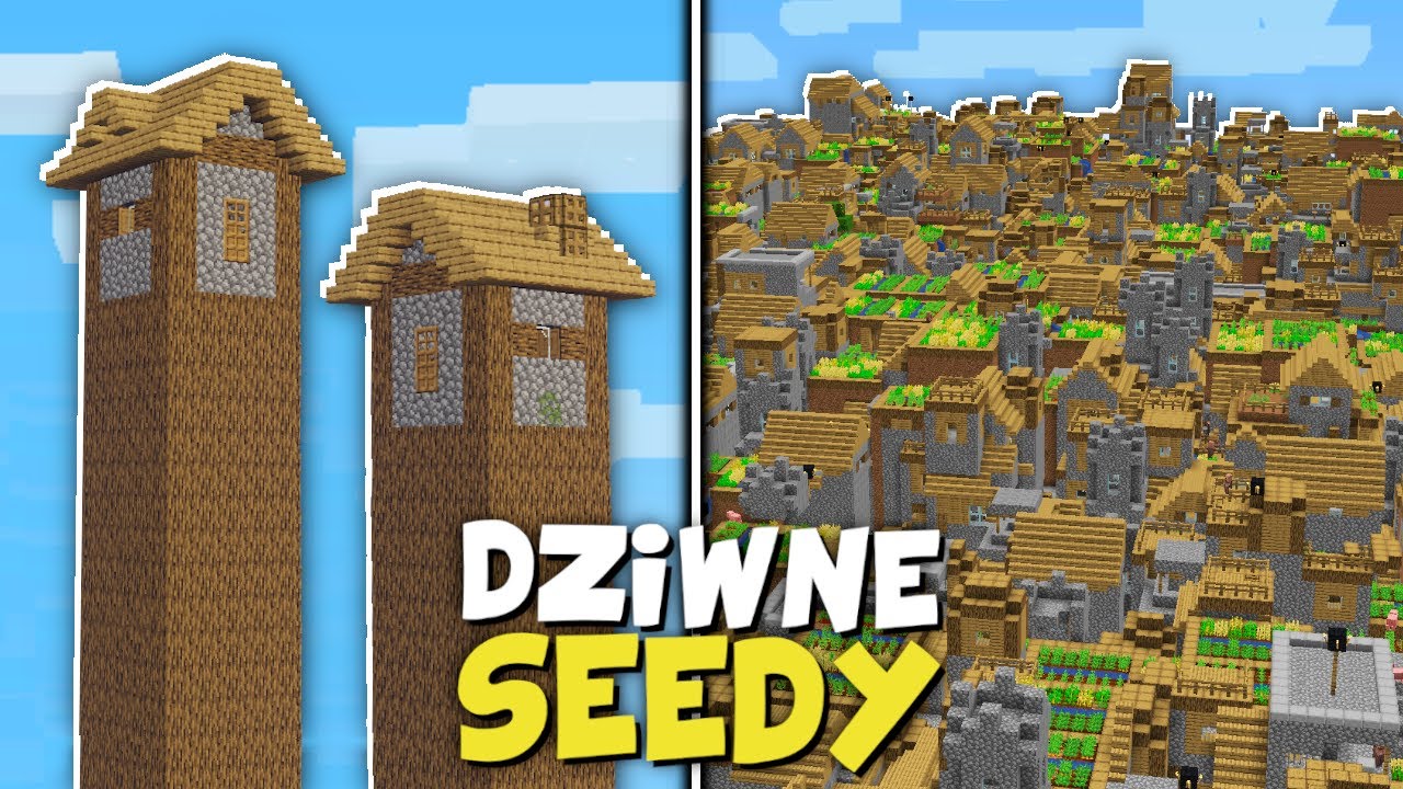 TOP 10 NAJDZIWNIEJSZYCH SEEDÓW w MINECRAFT! *szalone XD*