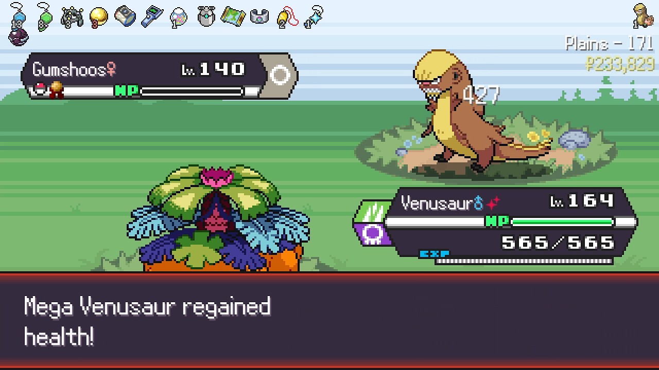[PokeRouge] Venusaur carry (140-200)