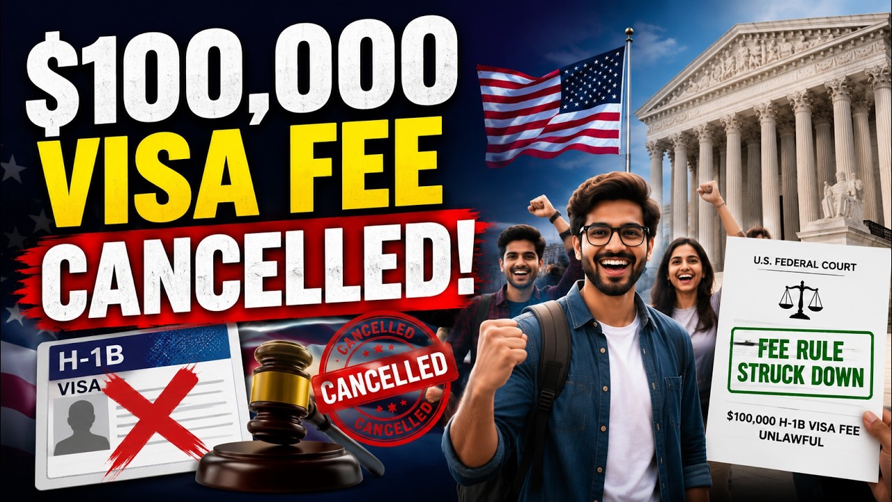$100,000 H-1B Visa Fee Cancelled! | Big Relief for Indians Dreaming of the US