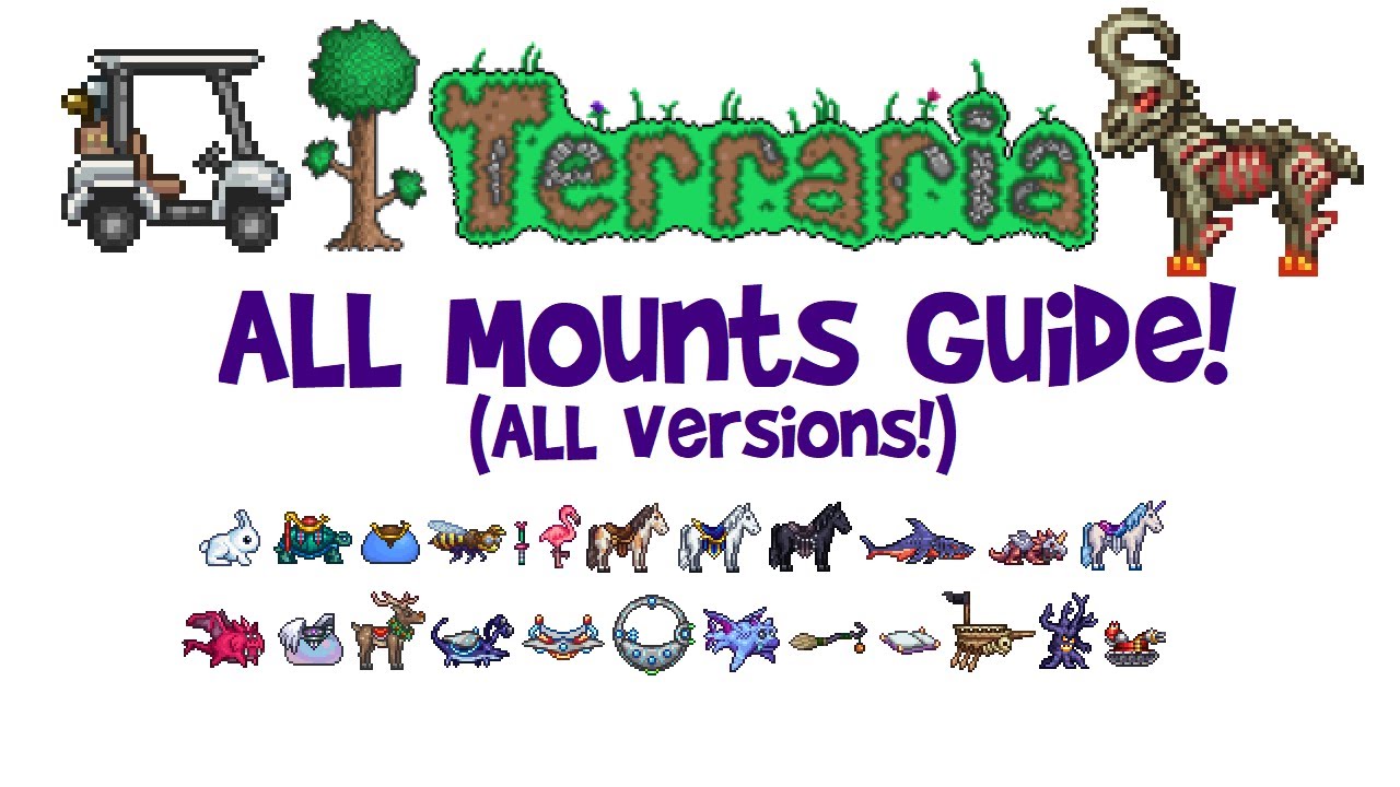 Руководство по всем ездовым животным Terraria для версии 1.4 Journey's End и более старых версий!...