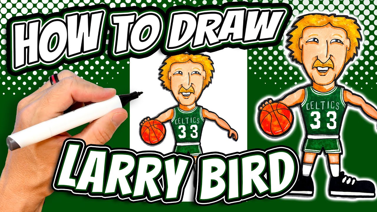 How to Draw Larry Bird - Boston Celtics NBA Basketball Player