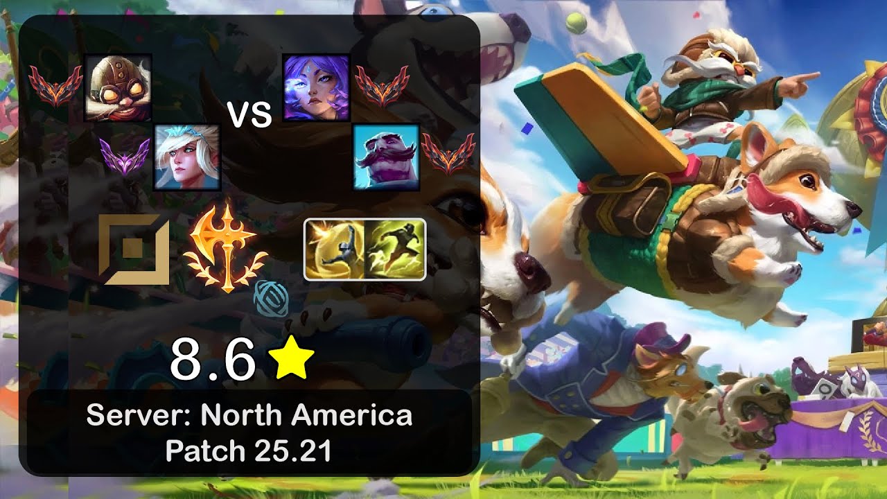 Corki ADC + Janna vs Yunara + Braum - NA GrandMaster - Patch 25.21
