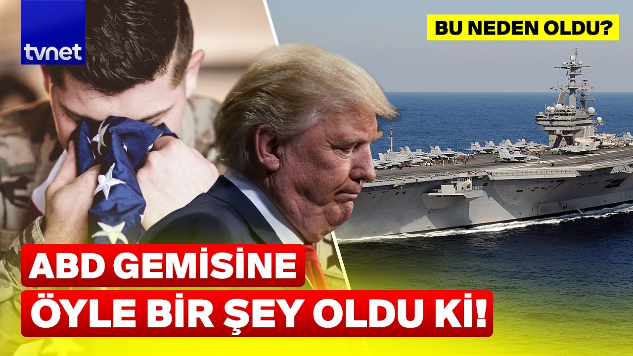 ABD'nin savaş gemisinin başına gelenler izleyenleri şaşkına &ccedil;evirdi!