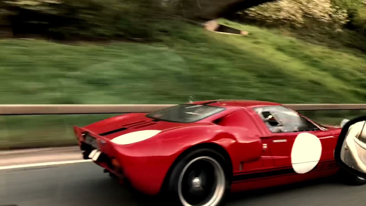 FORD GT40 4.9 V8 Racing Car Exhaust Sound And Acceleration V8 UK Motorway