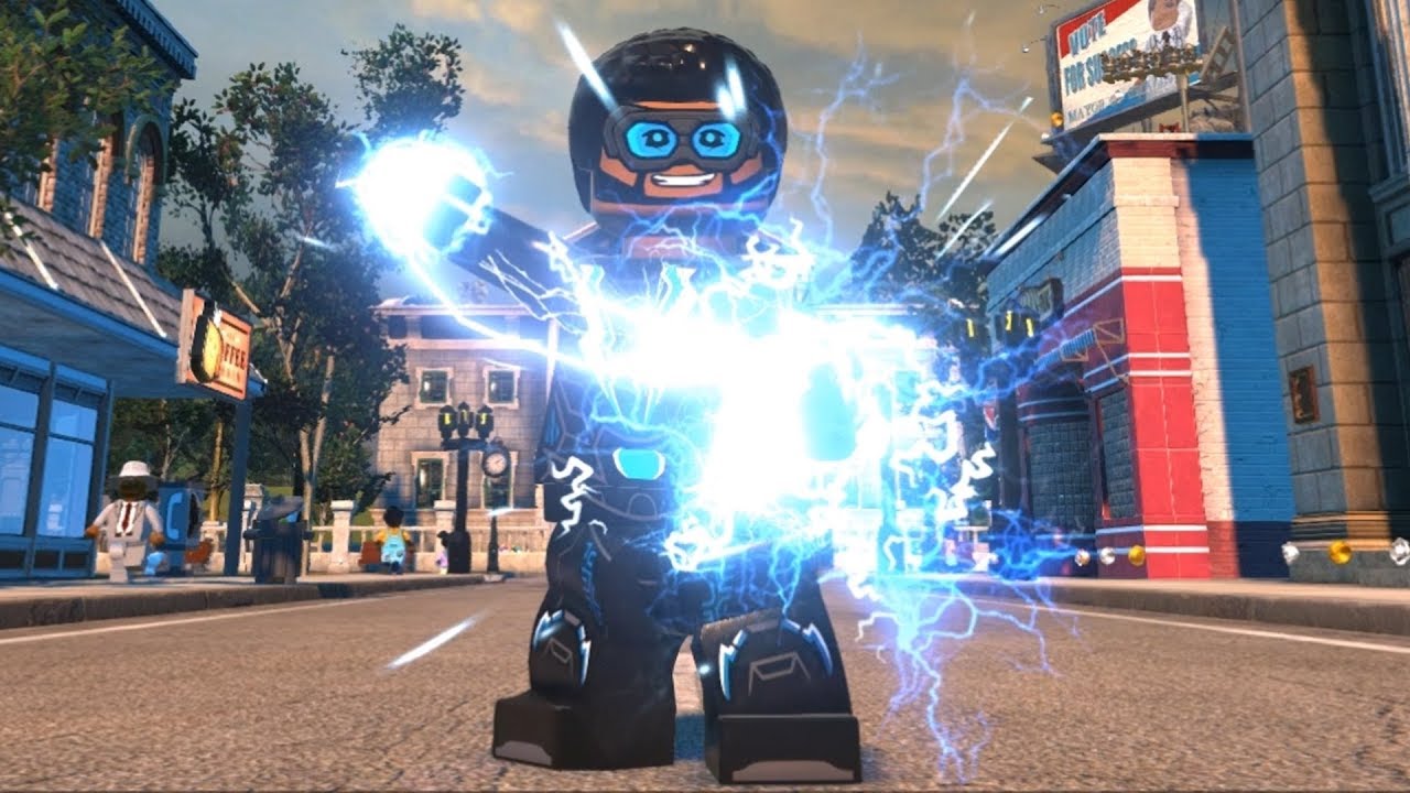 LEGO DC Super-Villains - Black Lightning - Open World Free Roam Gameplay (PC HD) [1080p60FPS]