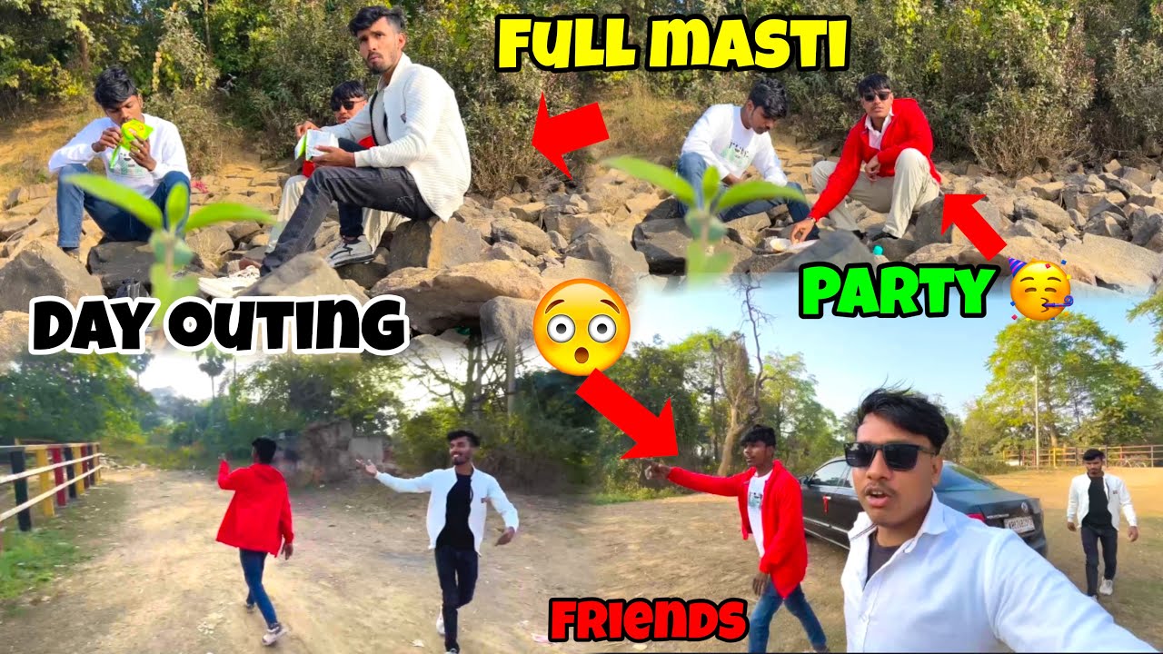 DAY OUTING WITH FRIENDS 👨FULL MASTI AND BACk*****DI VLOGE 😄🔥/ @Trakerkartikvloge 